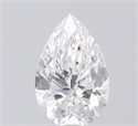 Natural Diamond 0.50 Carats, Pear with  Cut, F Color, SI1 Clarity and Certified by GIA