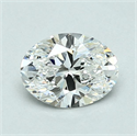Natural Diamond 1.01 Carats, Oval with  Cut, G Color, VVS2 Clarity and Certified by GIA