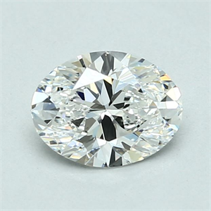 Picture of Natural Diamond 1.01 Carats, Oval with  Cut, G Color, VVS2 Clarity and Certified by GIA