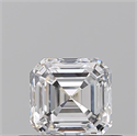Natural Diamond 0.50 Carats, Asscher with  Cut, E Color, VS2 Clarity and Certified by GIA