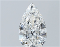 Natural Diamond 0.52 Carats, Pear with  Cut, E Color, IF Clarity and Certified by GIA