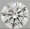 Natural Diamond 0.40 Carats, Round with Very Good Cut, D Color, I1 Clarity and Certified by GIA