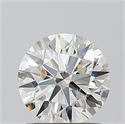Natural Diamond 1.01 Carats, Round with Excellent Cut, I Color, SI1 Clarity and Certified by GIA