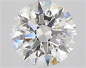 Natural Diamond 3.02 Carats, Round with Excellent Cut, H Color, VVS1 Clarity and Certified by GIA