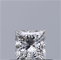 Natural Diamond 0.41 Carats, Princess with  Cut, G Color, VVS1 Clarity and Certified by GIA
