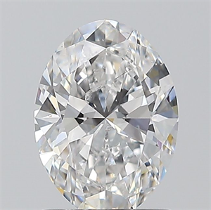 Picture of Natural Diamond 1.01 Carats, Oval with  Cut, D Color, SI2 Clarity and Certified by GIA
