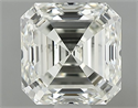 Natural Diamond 1.01 Carats, Asscher with  Cut, K Color, SI1 Clarity and Certified by GIA