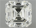 Natural Diamond 1.01 Carats, Asscher with  Cut, K Color, SI1 Clarity and Certified by GIA