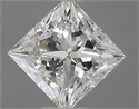 Natural Diamond 0.50 Carats, Princess with  Cut, H Color, VVS1 Clarity and Certified by IGI