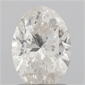 Natural Diamond 1.00 Carats, Oval with  Cut, I Color, I1 Clarity and Certified by IGI
