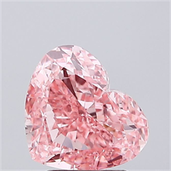 Picture of Lab Grown Diamond 2.06 Carats, Heart with  Cut, Fancy Vivid Pink Color, VS1 Clarity and Certified by IGI