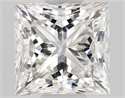 Natural Diamond 0.50 Carats, Princess with  Cut, F Color, VVS1 Clarity and Certified by GIA
