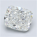 Natural Diamond 3.02 Carats, Cushion with  Cut, H Color, VS1 Clarity and Certified by GIA