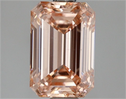Picture of Lab Grown Diamond 2.10 Carats, Emerald with  Cut, Fancy Intense Pink Color, VS2 Clarity and Certified by IGI