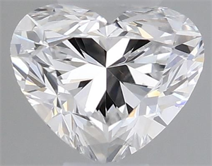 Picture of Natural Diamond 0.32 Carats, Heart with  Cut, D Color, VVS2 Clarity and Certified by GIA