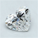Natural Diamond 2.02 Carats, Heart with  Cut, D Color, SI1 Clarity and Certified by GIA