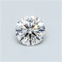 Diamante Natural 0.50 quilates, Redondo , Color I, claridad VVS1 y certificado GIA