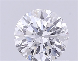 Picture of Natural Diamond 0.50 Carats, Round with Excellent Cut, E Color, SI2 Clarity and Certified by IGI