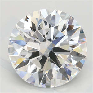 Picture of Lab Grown Diamond 3.44 Carats, Round with Excellent Cut, D Color, VVS1 Clarity and Certified by GIA