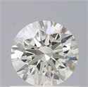 Natural Diamond 0.75 Carats, Round with Excellent Cut, I Color, IF Clarity and Certified by IGI