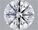 Lab Grown Diamond 2.52 Carats, Round with Excellent Cut, D Color, VVS2 Clarity and Certified by GIA