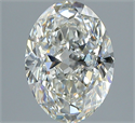 Natural Diamond 1.30 Carats, Oval with  Cut, J Color, VVS2 Clarity and Certified by GIA