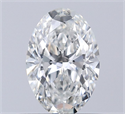 Natural Diamond 0.54 Carats, Oval with  Cut, G Color, VS2 Clarity and Certified by GIA