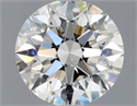 Natural Diamond 1.01 Carats, Round with Excellent Cut, H Color, SI1 Clarity and Certified by GIA
