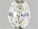 Natural Diamond 0.70 Carats, Oval with  Cut, J Color, VS1 Clarity and Certified by GIA