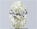 Natural Diamond 1.20 Carats, Oval with  Cut, J Color, VS1 Clarity and Certified by IGI