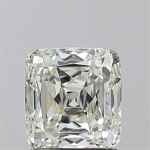 Foto Diamante Natural 1.54 quilates, Del cojín , Color J, claridad VVS1 y certificado GIA de