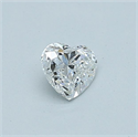 Natural Diamond 0.42 Carats, Heart with  Cut, E Color, VS1 Clarity and Certified by GIA