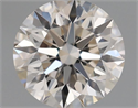 Natural Diamond 0.70 Carats, Round with Excellent Cut, J Color, VVS2 Clarity and Certified by GIA