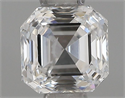 Natural Diamond 0.52 Carats, Asscher with  Cut, E Color, SI2 Clarity and Certified by IGI