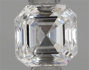 Picture of Natural Diamond 0.52 Carats, Asscher with  Cut, E Color, SI2 Clarity and Certified by IGI