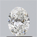 Natural Diamond 0.60 Carats, Oval with  Cut, G Color, VS2 Clarity and Certified by GIA