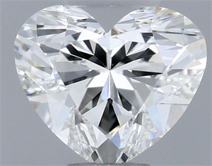 Picture of Natural Diamond 0.40 Carats, Heart with  Cut, H Color, VVS2 Clarity and Certified by GIA