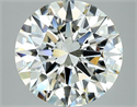Natural Diamond 3.05 Carats, Round with Excellent Cut, K Color, SI2 Clarity and Certified by GIA