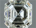 Natural Diamond 1.00 Carats, Asscher with  Cut, J Color, VVS1 Clarity and Certified by IGI