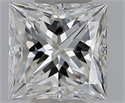 Natural Diamond 0.55 Carats, Princess with  Cut, F Color, IF Clarity and Certified by GIA