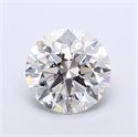 Lab Grown Diamond 6.01 Carats, Round with Ideal Cut, G Color, VVS2 Clarity and Certified by IGI
