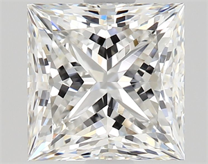 Picture of Natural Diamond 1.50 Carats, Princess with  Cut, F Color, VS2 Clarity and Certified by GIA