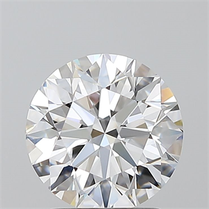 Picture of Natural Diamond 1.79 Carats, Round with Excellent Cut, D Color, FL Clarity and Certified by GIA