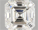 Natural Diamond 1.00 Carats, Asscher with  Cut, H Color, VS2 Clarity and Certified by IGI
