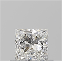 Natural Diamond 0.50 Carats, Princess with  Cut, F Color, VS1 Clarity and Certified by GIA