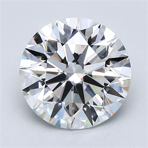 Picture of Natural Diamond 2.01 Carats, Round with Excellent Cut, F Color, VS1 Clarity and Certified by GIA