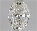 Natural Diamond 1.03 Carats, Oval with  Cut, H Color, VS2 Clarity and Certified by GIA