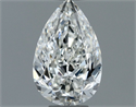 Natural Diamond 0.50 Carats, Pear with  Cut, I Color, VS2 Clarity and Certified by GIA