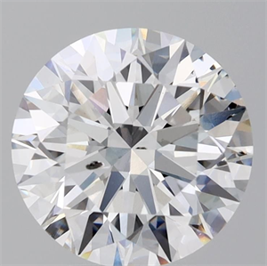 Picture of Lab Grown Diamond 3.57 Carats, Round with Ideal Cut, E Color, SI1 Clarity and Certified by IGI