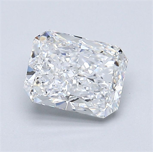 Picture of Natural Diamond 1.20 Carats, Radiant with  Cut, E Color, VS1 Clarity and Certified by GIA